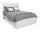 Riley Panel Bed with Headboard & Frame for Kids, Made in Canada, White - Full Size