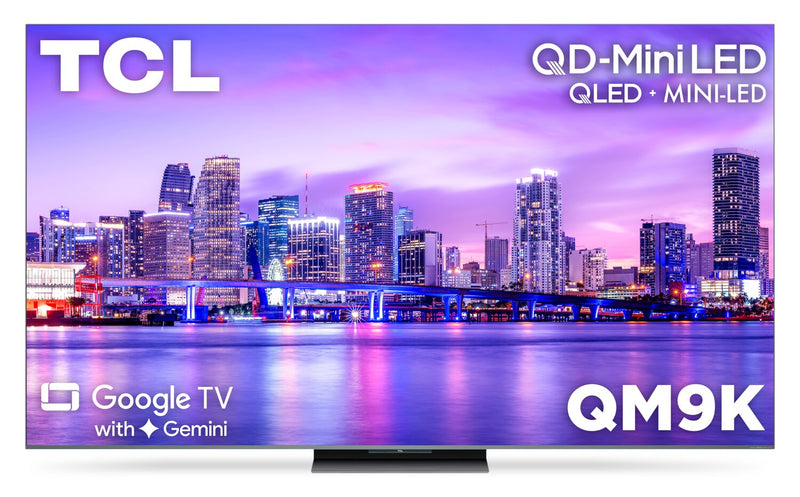 TCL 85\" QM9K QLED QD Mini-LED 4K UHD Smart Google TV (85QM9K)