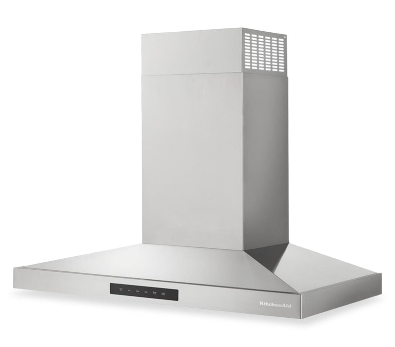 KitchenAid 36\" Wall-Mount 4-Speed Canopy Range Hood – Stainless Steel - KVWC736SSS