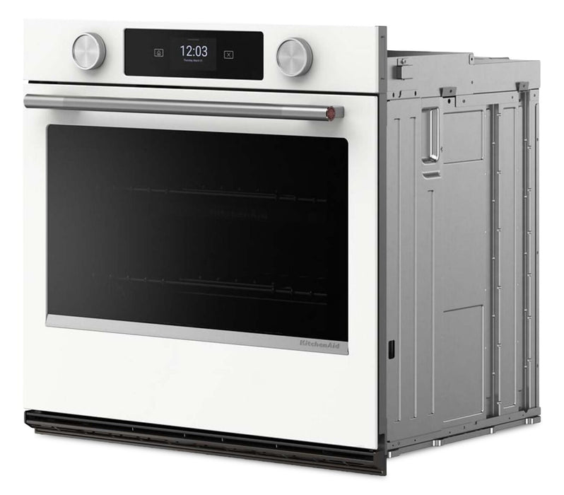 KitchenAid 30\" Smart Electric Single Wall Oven - White - KOES730SWH