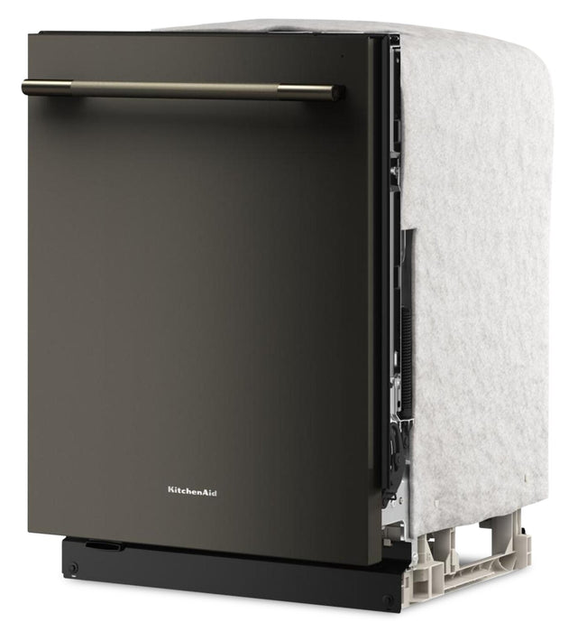 KitchenAid 24\" 44 dBA Dishwasher with 360° Max Jets™ Third Rack – Black Ore - KDTS624SBE
