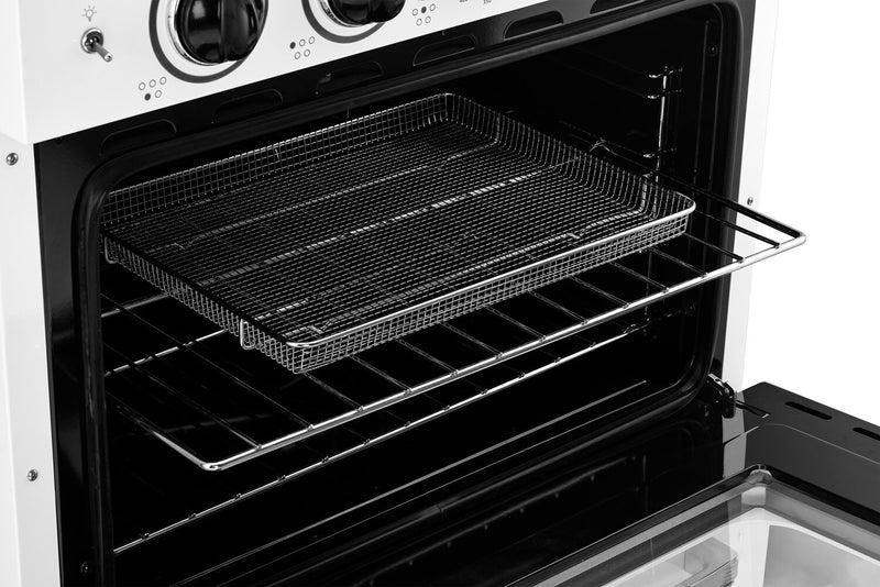 Classic Retro by Unique 30\" 3.9 Cu. Ft. Induction Range - Marshmallow White - UNQ-30CR IC W 