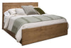 ["Scott Living Henri Panel Bed with Headboard & Frame, Wood, Brown - Queen Size"]