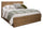 ["Scott Living Henri Panel Bed with Headboard & Frame, Wood, Brown - Queen Size"]