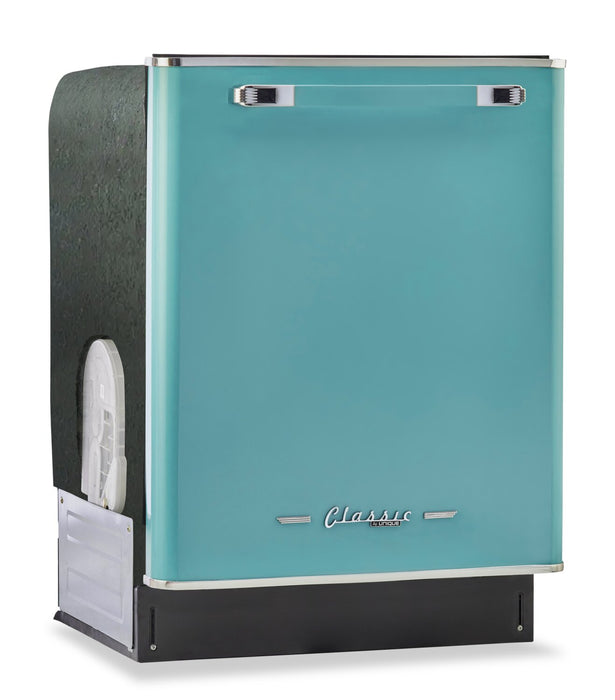 Classic Retro by Unique 24\" 45 dBA Top-Control Dishwasher - Ocean Mist Turquoise - UGP-24CR DW T