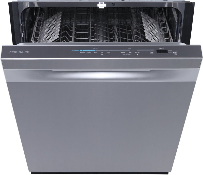 Frigidaire 24\" 49 dBA Top-Control Dishwasher with DishSense® Technology - Stainless Steel - FDHP4336AS