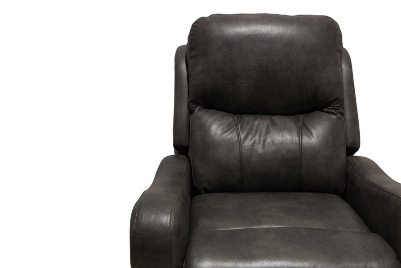 Elli 32\" Faux Leather Swivel Glider Reclining Chair – Grey 