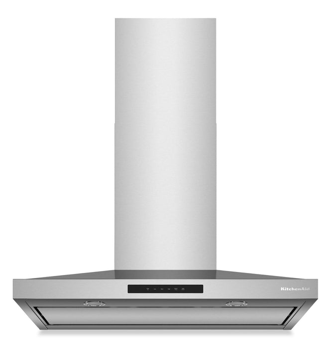 KitchenAid 36\" Wall-Mount 4-Speed Canopy Range Hood – Stainless Steel - KVWC736SSS