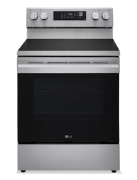 LG 6.3 Cu. Ft. Smart Electric Range with Air Fry - Stainless Steel - LREN6323YE 