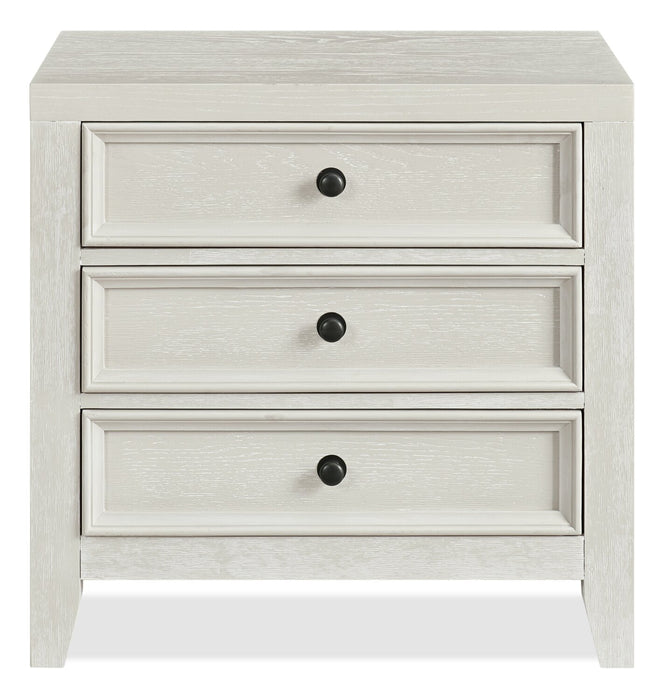 Casa 6pc Bedroom Set with Bed, Dresser, Mirror & Nightstand, White - Queen Size