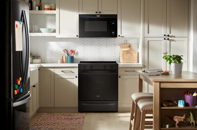 Whirlpool 30\" 5.3 Cu. Ft. Electric Smart Range with No Preheat Mode – Black - YWSES3330TB