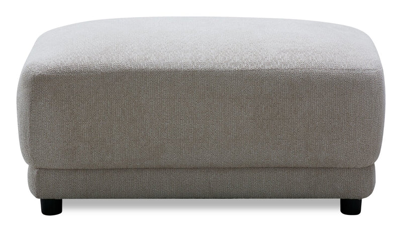 Voyage Fabric Ottoman – Beige