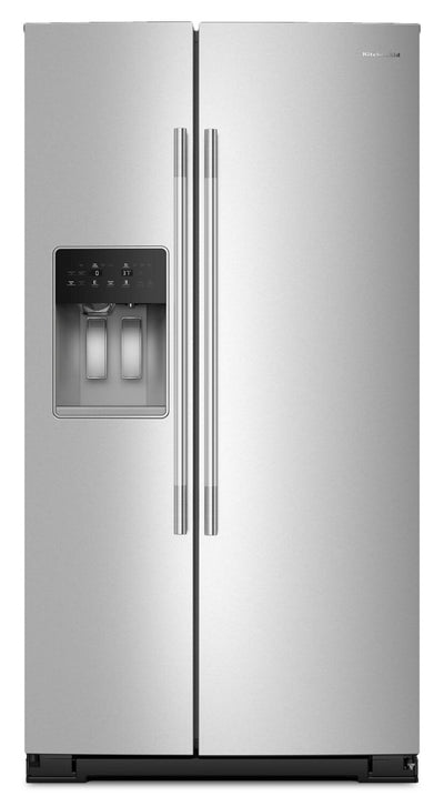 KitchenAid 36" 21 Cu. Ft. Counter-Depth Refrigerator – Fingerprint Resistant Stainless Steel - KRSC536RPS | Réfrigérateur KitchenAid de 21 pi3 et de 36 po de profondeur comptoir  - acier inoxydable résistant aux traces de doigts - KRSC536RPS