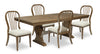 Clara 5pc Dining Set with Table & 4 Chairs, 68-86