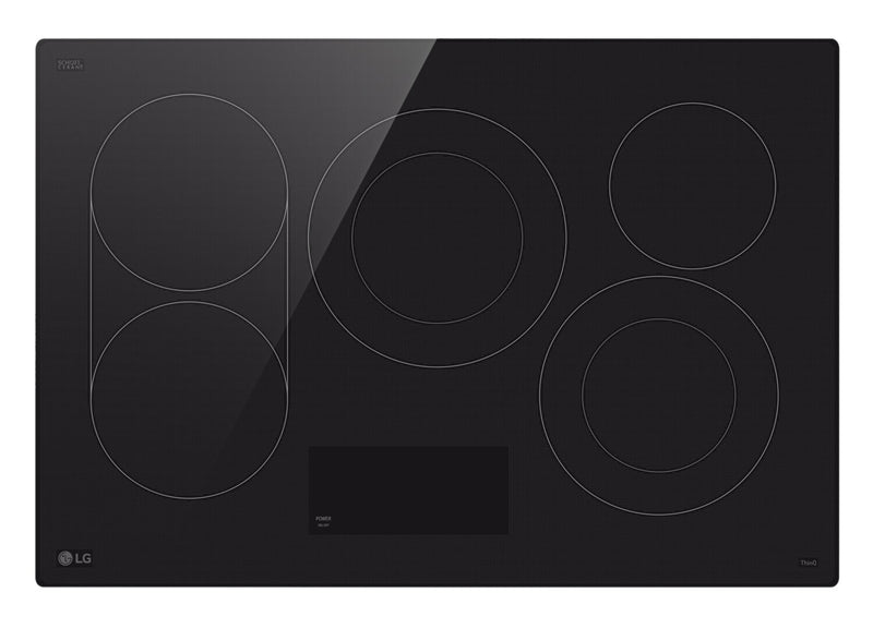 LG 30\" 5-Element Electric Cooktop with UltraHeat™ 3.2kW Element - Black - CBEW3017BE