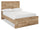 Derekson Storage Bed with 2 Built-In Footboard Drawers, Natural - Full Size