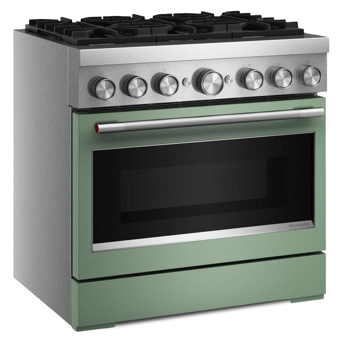 KitchenAid 5.1 Cu. Ft. Dual Fuel Range with No Preheat Air Fry – Cardamom - KFDS936SDC