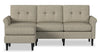 BLOK Modular Rolled Arm Sofa Chaise - Taupe