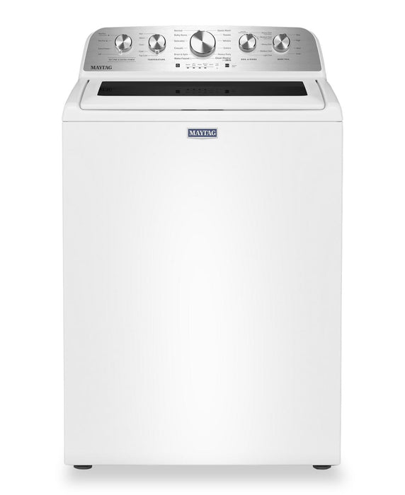 Maytag 5.4 Cu Ft. Top Load Agitator Washer with Pet Pro Option – White - MTW5605RW
