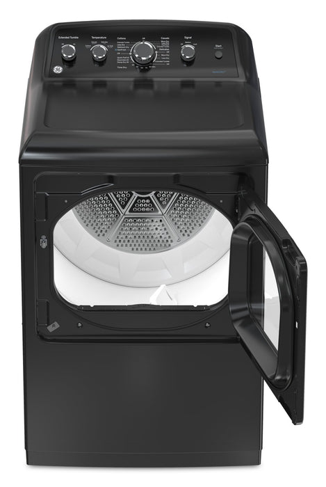 GE 4.9 Cu. Ft. Top Load Washer and 7.2 Cu. Ft. Electric Dryer – Diamond Grey