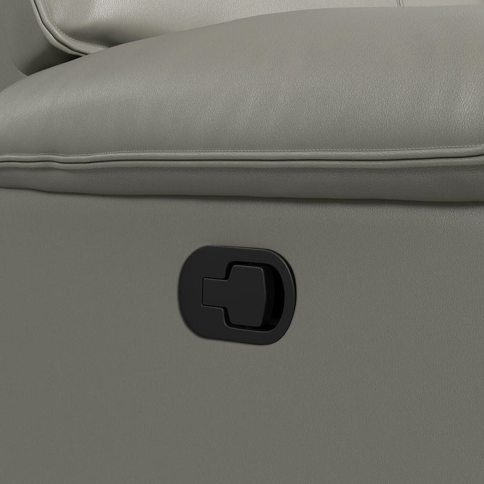 Matteo 42\" Genuine Leather Reclining Chair - Aviarah Grey