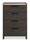 Sable Bedroom Chest of Drawers, 4-Drawer, 31\"W x 47\"H - Light Brown