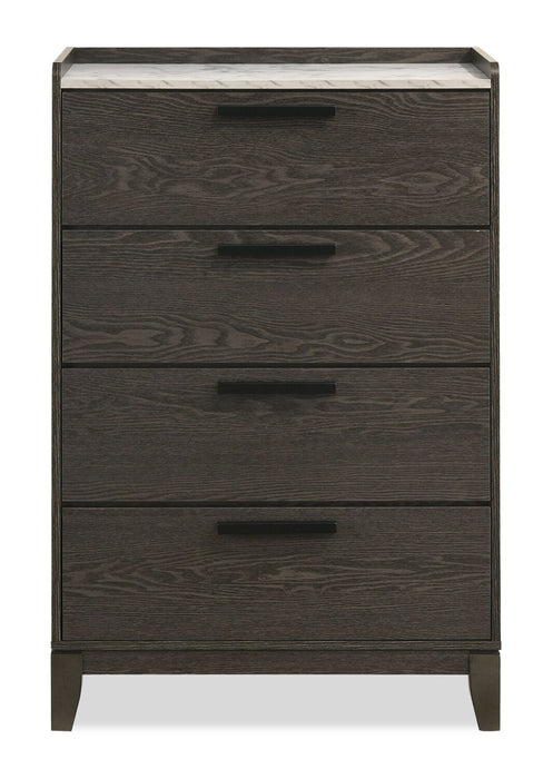 Sable Bedroom Chest of Drawers, 4-Drawer, 31\"W x 47\"H - Light Brown
