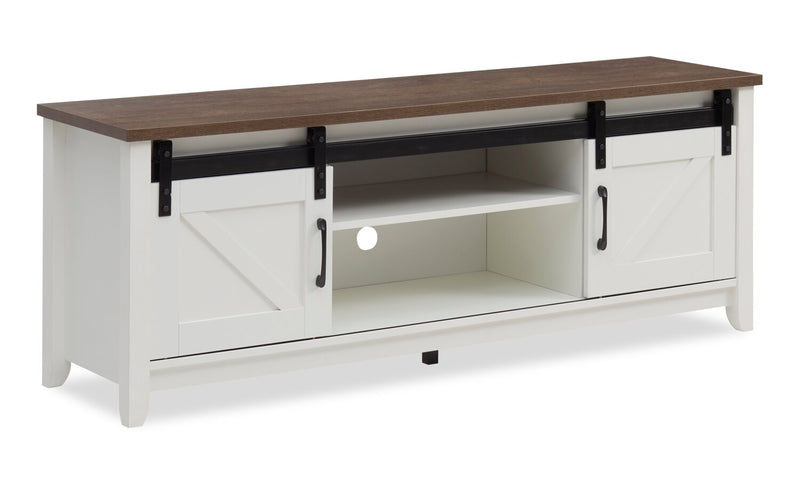 Kort & Co. Logan Traditional 60\" TV Stand with Storage – Walnut Oak