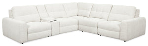 Scott Living Elevate Modular 6-Piece Chenille Fabric Sectional - Beige 