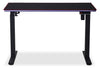 Finch 47\" Gaming Office Desk with Electric Height Adjustment and RGB Lighting – Black