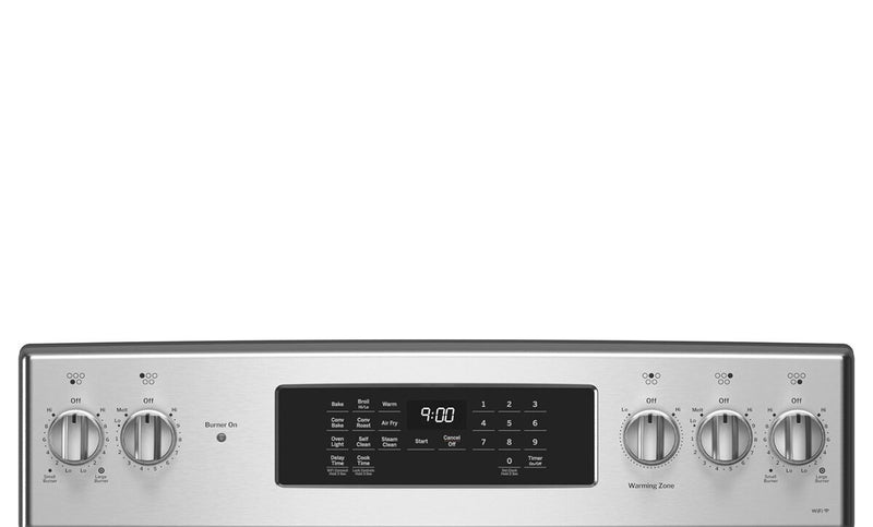 GE 30\" Smart Electric Range - Fingerprint Resistant Stainless Steel - PCB900YVFS