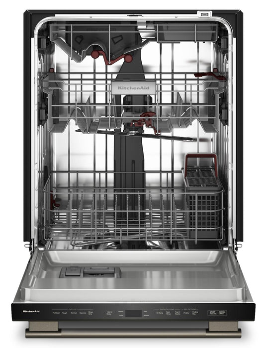 KitchenAid 24\" 44 dBA Dishwasher with 360° Max Jets™ Third Rack – Black Ore - KDTS424SBE