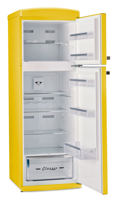 Unique Classic Retro 24\" 11 Cu Ft. Top Freezer Refrigerator - Canary Yellow - UNQ-310L Y TM