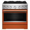 KitchenAid 5.1 Cu. Ft. Dual Fuel Range with No Preheat Air Fry – Scorched Orange - KFDS936SSC