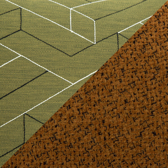 Tofino Outdoor Patio Sofa - Resin Wicker, UV & Weather Resistant - Green/Brown/Black