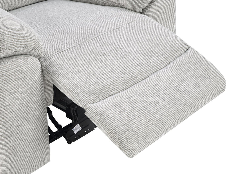 Spencer 41.3\" Chenille Fabric Manual Reclining Chair - Grey