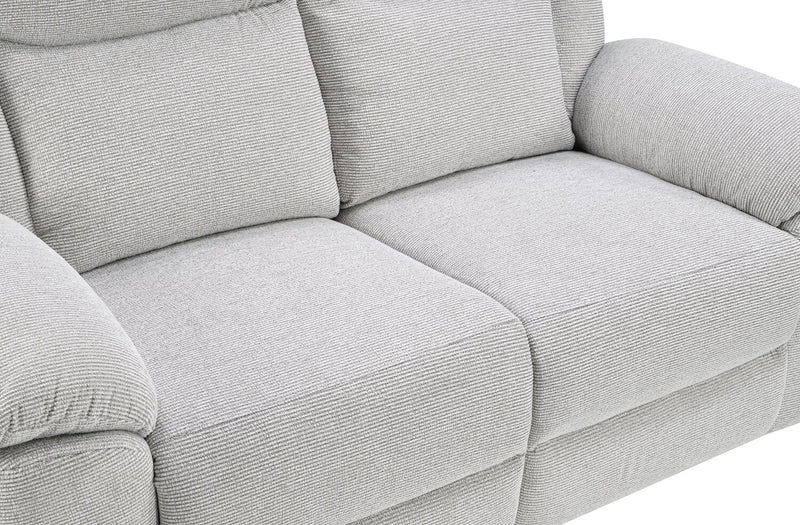 Spencer 80.9\" Chenille Fabric Manual Reclining Sofa - Grey