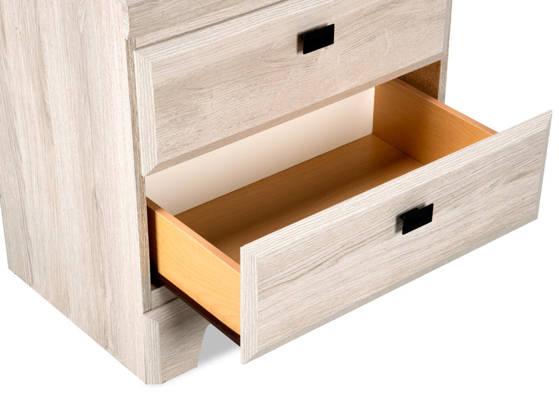 Yorkdale 6pc Bedroom Set with 12-Drawer Storage Bed, Dresser, Mirror & Nightstand, White - Queen Size