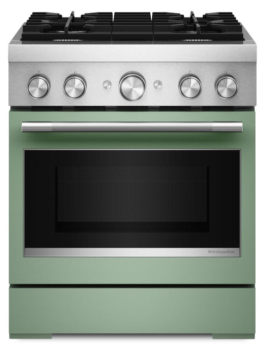 KitchenAid 4.1 Cu. Ft. Dual Fuel Range with No Preheat Air Fry Mode – Cardamom - KFDS930SDC