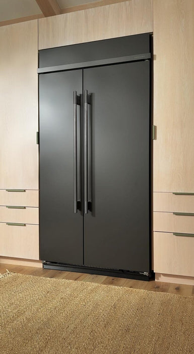 Kitchenaid 42\" 25.5 Cu. Ft. Built-In Side-by-Side Refrigerator – Black Ore - KBSN742SBE