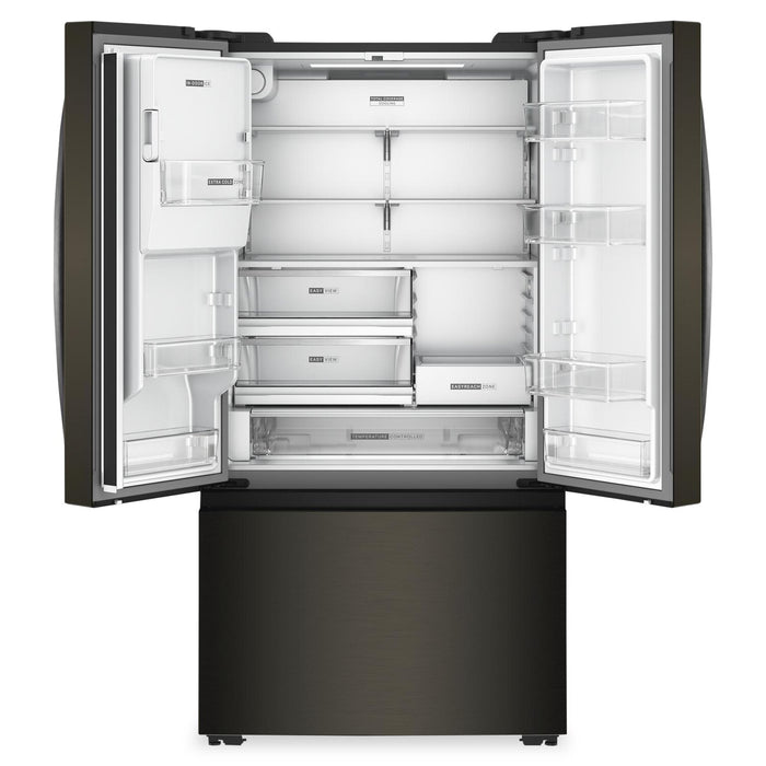 Whirlpool 36\" 23.4 Cu. Ft. French Door Refrigerator – Black Stainless Steel - WRFC5036RV