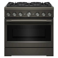 KitchenAid 5.1 Cu. Ft. Dual Fuel Range with No Preheat Air Fry – Black Ore - KFDS936SBE 
