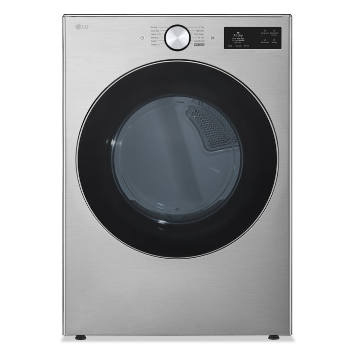 LG 7.4 Cu. Ft. Smart Front-Load Gas Dryer with AI Sensory Dry - Graphite Steel - DLGX5801V
