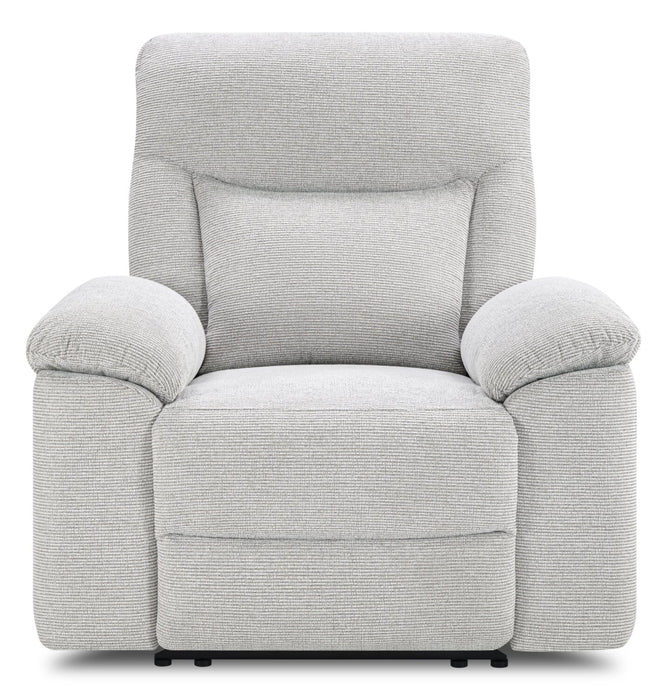Spencer 41.3\" Chenille Fabric Manual Reclining Chair - Grey