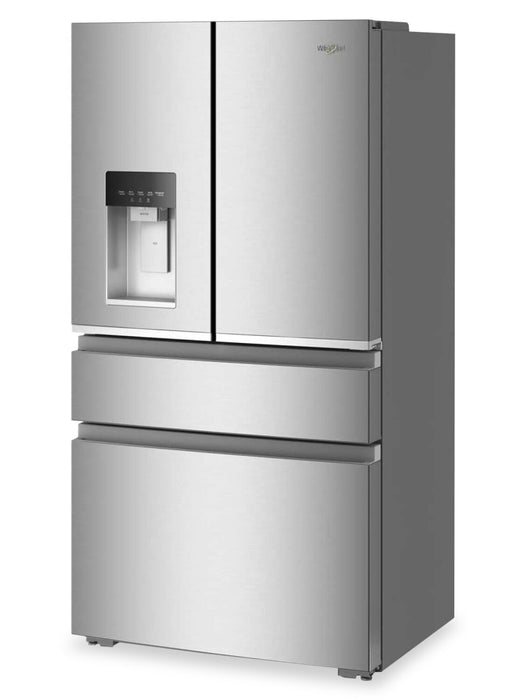 Whirlpool 36\" 22 Cu. Ft. True Counter Depth French Door Refrigerator – Stainless Steel - WRMC7036RZ