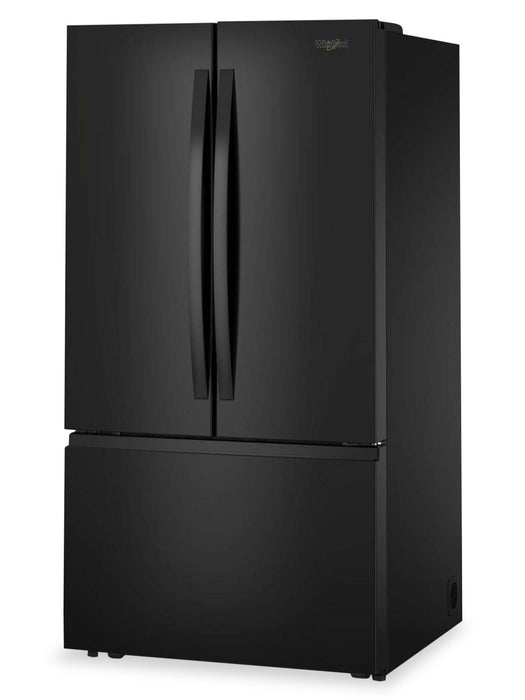 Whirlpool 36\" 31 Cu. Ft. French-Door Refrigerator with Ice Maker - Black - WRFF3136SB