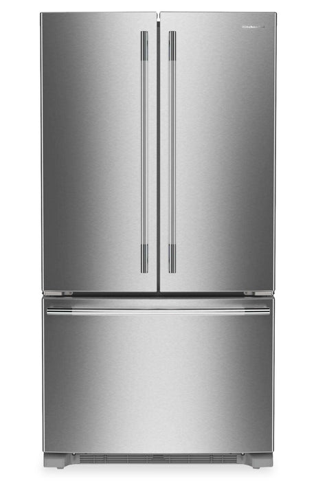KitchenAid 36\" 25 Cu. Ft. French Door Refrigerator with Internal Water Dispenser - KRFF136SPS