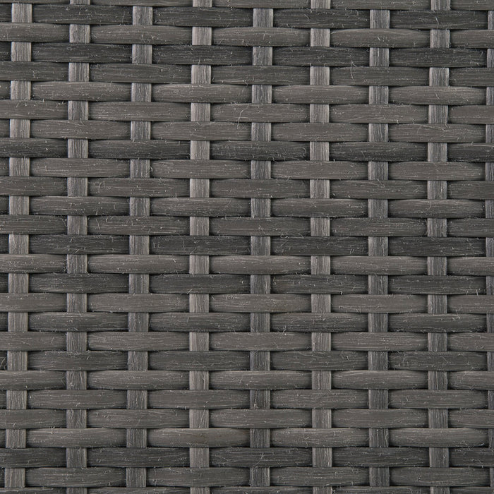 Victoria 4-Piece Outdoor Patio Set with Loveseat, Armless Chair, Corner Chair & Ottoman - Weather Resistant - Grey