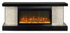 Summit 48\" Electric Fireplace with Wall-mount Mantel – Brown 