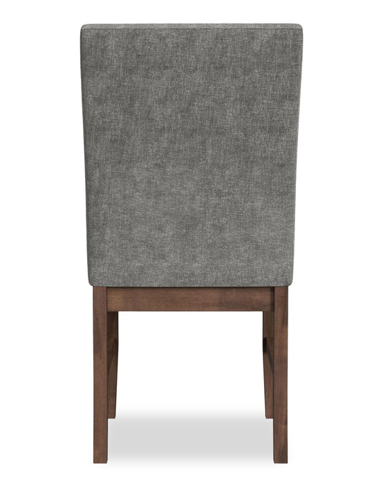 Rain Dining Chair with Cushion Fabric Seat & Back – Grey